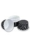 Muffin/Cupcake Cake Mold/Container Capsule, Oven Safe, Air Fryer Compatible, Black Dots 50-Pack - 3