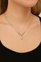 Star Steel Necklace with Gold and Silver Detail