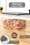 1 Piece Deep Food Storage Container with Label - Legume Sugar Flour Container Food Storage Box 3700 ml Transparent