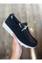 Rachel 058 Women's Black Suede Genuine Leather Suede Design Orthopedic Thick Sole Ballet Loafer Shoes