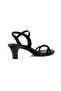 Embellished Ankle Strap Kitten Heel Sandals - 3