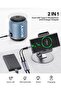 كابل شاحن سريع PD فضي مزدوج C بقوة 60 وات، موزع USB-C 2 في 1، سماعات رأس من النوع C - 2