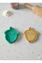 Forest Animals Cookie Cutter Set, 5 Pieces, Green, Food Grade Pla, Kitchen Dough Shaper - 3