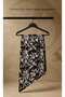 Large Leaf Patterned Shawl |   Timeless Elegance and Modern Elegance Collection |   Chiffon Fabric - 4