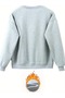 Women's Free Spirit Printed Crew Neck Black Gray Sweatshirt Oversize Loose - 6