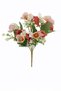 Artificial Flower 10-Flower Mini Glass Flower Bunch 30 cm Pomegranate Flower-Powder - 3