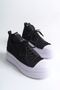 Lace-Up Knitwear Men's Casual Shoes Black