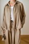 Saten Bomber Zippered Jacket 9584 - 3