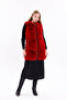 Imported Plush Burgundy Faux Plump Vest - 3