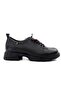 2553801K Women's Genuine Leather Rubber Tie Thick Sole Casual Shoes