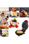 Mini Waffle Maker, Round Non-Stick Individual Waffle Machine for Kids' Birthdays, Famil - 5