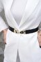 Damla Stone Women's Belt Dress Belt Coat Belt Trouser Belt - 2