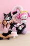 6 Year Old Kuromi and My Melody Birthday Balloon Set Black Number Pink Purple Helium Compatible Flying Balloon