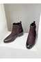 2152712K Solely Leather Boots with Buckle Detail for Women - 4