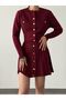 New Model-Knit Buttoned Skirted Set is in stock. - 2
