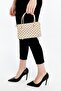 Patterned Cream Mini Shoulder and Hand Bag - Stylish, High Quality, Suitable for Daily & Evening Use - 2