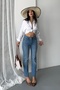 Legs Seamless High Waisted Mom Fit Women's Jeans Blue Jean - 4