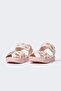Pink Patterned Velcro Girls' Sandals - 2