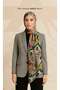 Patchwork Mosaic Patterned Shawl |   Colorful Harmony of Ethnic and Tropical Patterns |   Chiffon Fabric