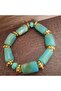 Handmade Turquoise, Acrylic Elastic Women's Bracelet