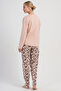 Cotton Women's Plus Size V-Neck Long Sleeve Pajama Set, 503170 - 4