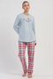 Cotton Women's Long Sleeve Pajama Set, 503108