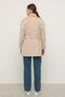 Reglan Sleeve Epaulet and Cape Detailed Cashmere Coat Light Beige 3131 - 6