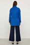 Reglan Sleeve Epaulet and Cape Detailed Cashmere Coat Cobalt blue 3131 - 7