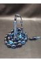 Black Blue Color Beyzi Cut Powder Amber Prayer Beads - 3
