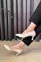 Women's Sity Cream Skin 6 cm Thin Heeled Stiletto - 4