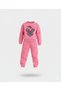 Little Girl Heart Mickey Printed Tracksuit Set / Sweatshirt Set - 2