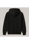 No Panic Printed Women'S/Men's Unisex Oversize Hooded 3-Thread Black Sweatshirt - 3