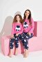 Women's Teddy Bear Patterned Thermal Fabric Pajama Set Mother-Daughter Combination Should Be Added to the Cart Individually.
