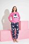 Women's Teddy Bear Patterned Thermal Fabric Pajama Set Mother-Daughter Combination Should Be Added to the Cart Individually. - 5