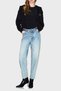 Cotton Tapered Fit High Waist Narrow Leg Jeans Denim Pants Xw000128 Af1086