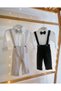 3-Piece Black Classic Baby Boy Salopet Set with Bow Tie Special Occasion Outfit Wedding Baby Gift - 6