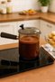 550ml Capacity Acacia Style Glass Coffee Pot for Office Home Office Cooking Enjoyment - 2