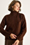 Women's Brown Turtleneck Sweater 20251060 - 4