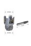 أداة تسنين الأنابيب الداخلية والخارجية من البولي فينيل كلوريد والبولي بروبيلين 6424 مقاس 3/4 بوصة (25 مم) - 3