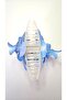 Orchid Flower Pearl Clasp 10 cm Double Sided Light Blue Color 1 Piece - 5