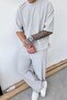 Gray Slim Fit Oversize T-Shirt - 2