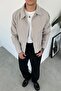 Stone basic snap button relaxed jacket - 2