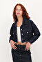 Tasseled Crop Denim Jacket C5017-L6 - 4