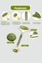 Set of 2 Jade Stone + Gua Sha Massage Stone - 3