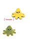 Octopus Polar Changing Color Yellow-Green 18 cm