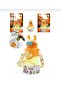 Quality Astronaut Rabbit Figured Water Bottle with Label Gift School Children's Water Bottle with Straw 750ml Yellow Color