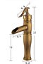 Bathroom Sink Faucet Antique Waterfall Color New Model Imported with 7 Years Warranty - 4