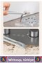 Ergonomic Floor Crevice Corner Kitchen Bathroom Hard-To-Reach Spot Dust Dirt Rotating Head Tweezers Cleaning Brush - 4
