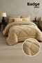 Double Brown (195 X 215) Double Sided Wellsoft Luxury Quilt - 7