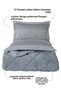 Striped Jacquard Wellsoft Single Sleeping Set with Elastic Sheet 3 Pieces - 3